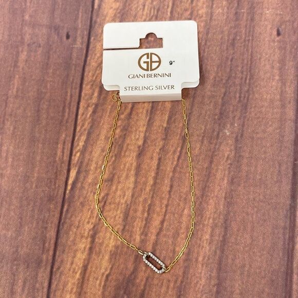 Giani Bernini Jewelry - GIANI BERNINI CUBIC ZIRCONIA GOLD AND SILVER BRACELET/ANKLET W343